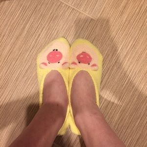 Fuzzy pig socks