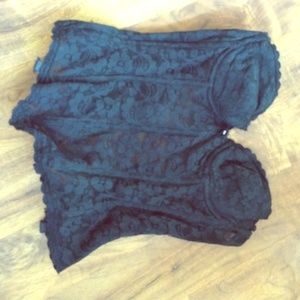 Lace black corset