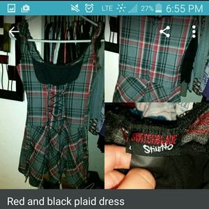 Plaid corset dress