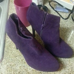 Purple booties