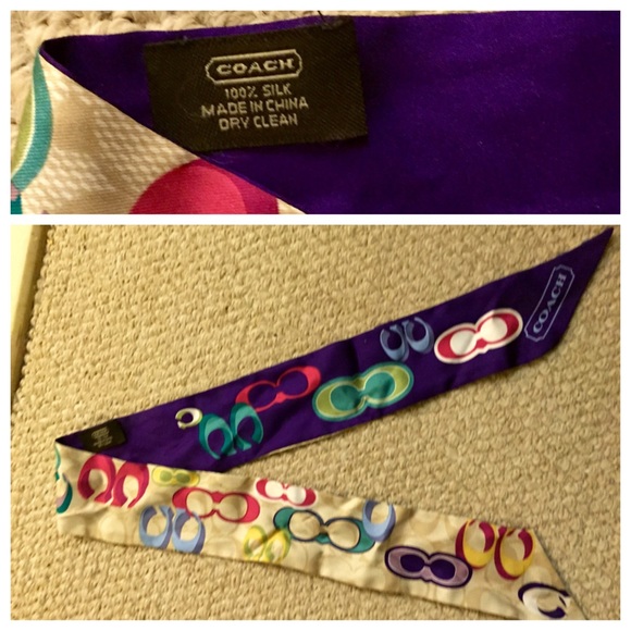 Coach silk scarf