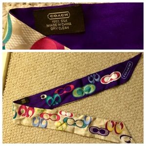 Coach silk scarf