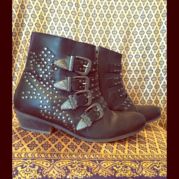 Ecote Leather Biker Booties
