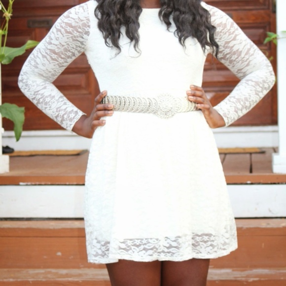 White Lace Dress - Picture 2 of 2