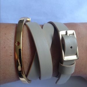 Narciso Rodriguez Leather Wrap Bracelet New in Box