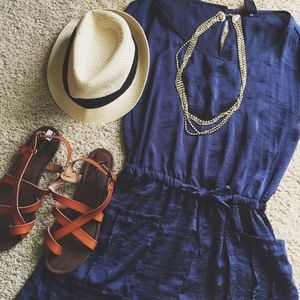 Navy Blue Romper