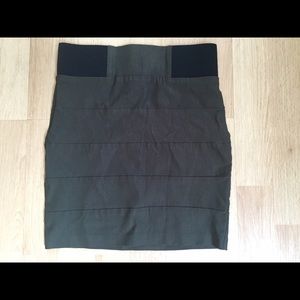 Army green bandage skirt