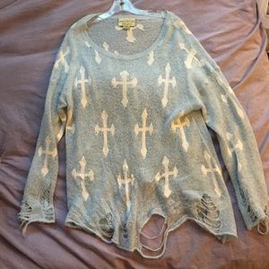 Wildfox cross sweater
