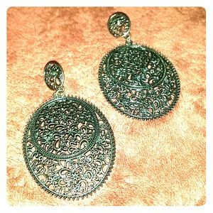 Silver filigree earrings