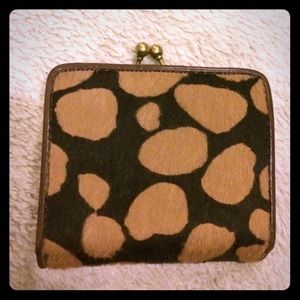 J. Crew Calf Hair Wallet/Coin Purse