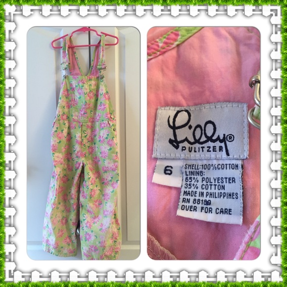 Lilly Pulitzer - Girls' spring overalls