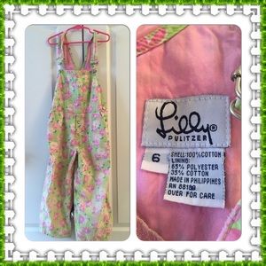 Lilly Pulitzer - Girls' spring overalls