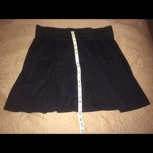 Plus Size Black Skater Skirt
