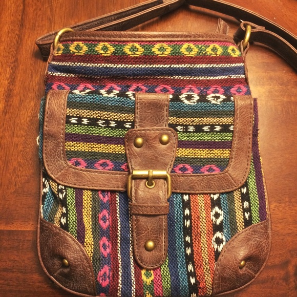 Western Patterned Faux Leather Over-the-Shoulder