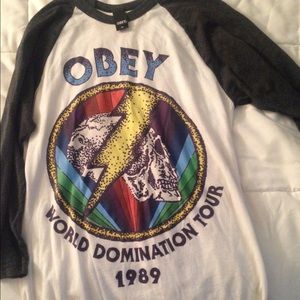 Obey midi sleeve t-shirt