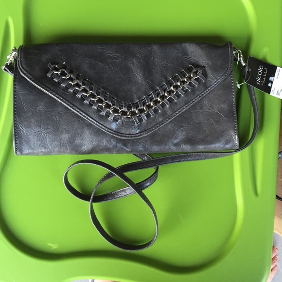 NWT grey cross over bag