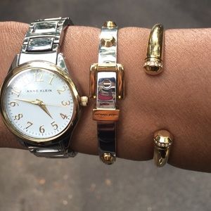 Michael Kors Pavé Astor Open Cuff - Gold Tone