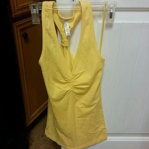 Yellow racerback halter