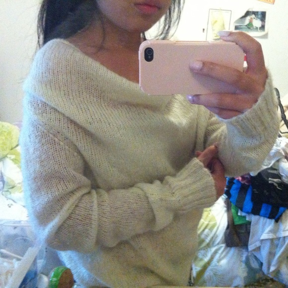 Off the shoulder sweater