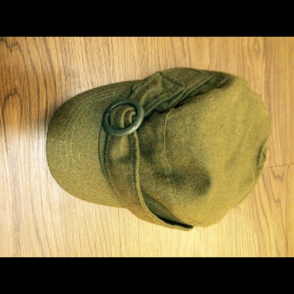 Green wool hat