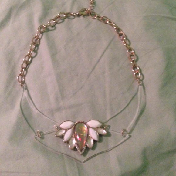 A hard clear necklace