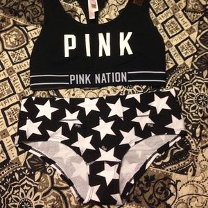 VS Pink Sport Bra w/ Panty