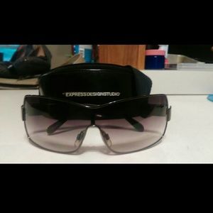 Express Design studio Sunglasses and Case