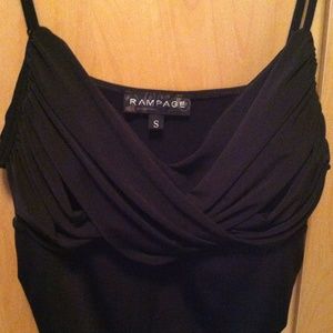 Rampage Stretchy Black Top Size Small