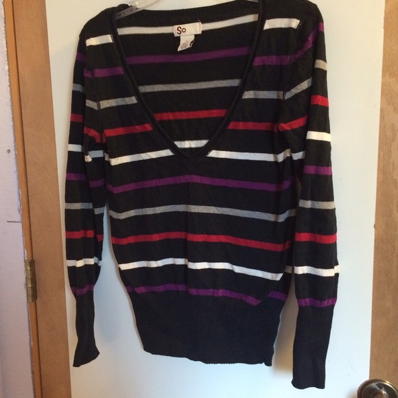 Long sleeved striped shirt