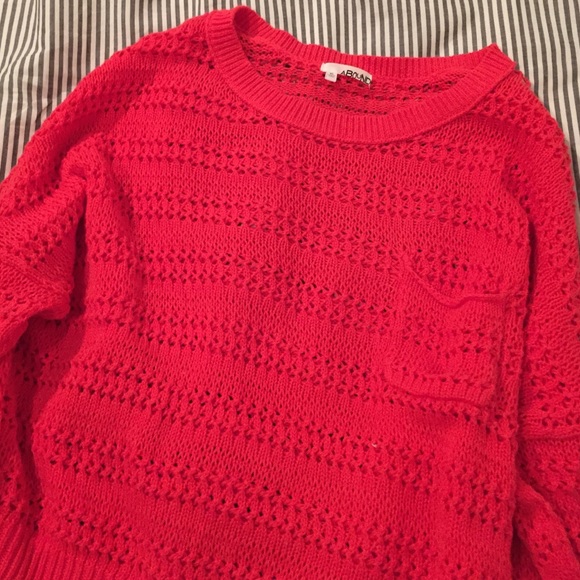 Oversized blood orange sweater