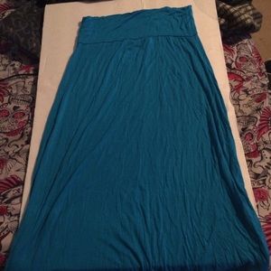 Blue maxi skirt