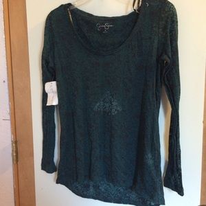 Long sleeved see through shirt