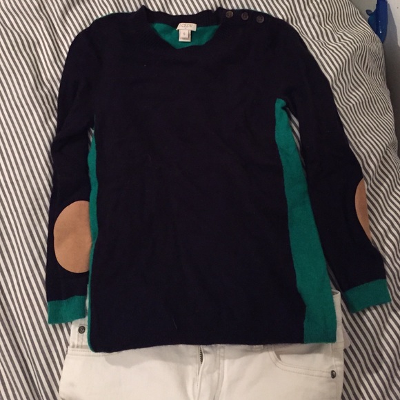 Color blocked jcrew sweater