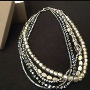 Silpada Hailstone Silver Hematite Necklace