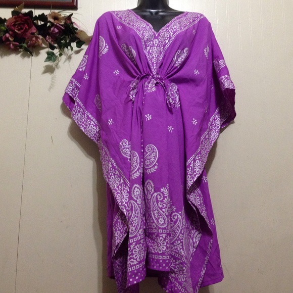 Bundle: lavender tunic, choc brown gauchos