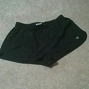 Black running shorts