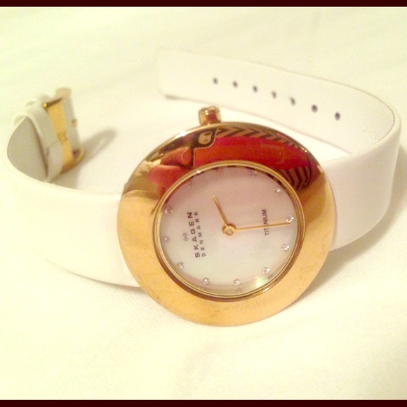 Skagen Gold/White Watch