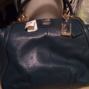 Blue coach purse