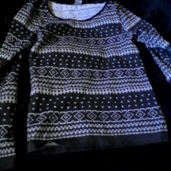 Fair isle print top