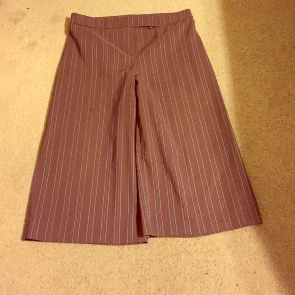Brown Culottes, (wide leg capri)