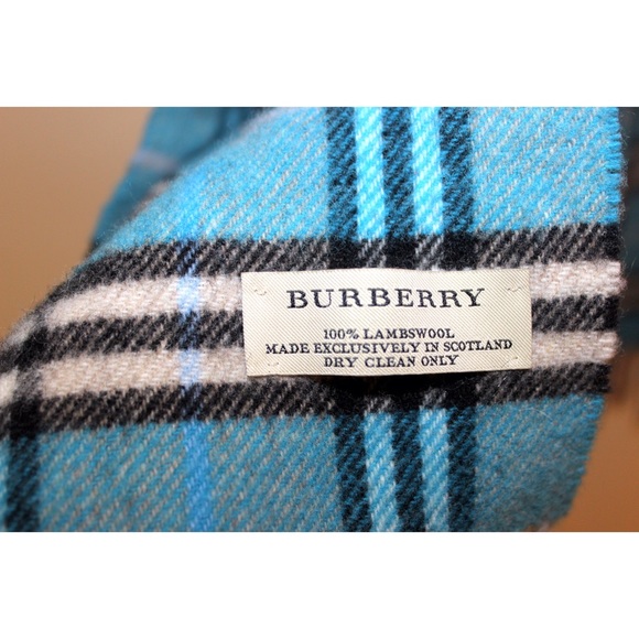 Burberry Outerwear - Burberry; RARE blue Heritage scarf