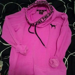 PINK cowl neck sweatshirt