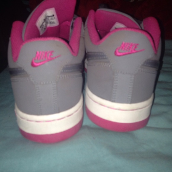 Grey/pink/white nike air forces MAKE AN OFFER - Picture 2 of 2