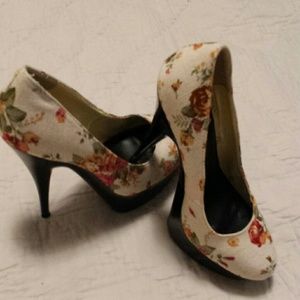 New floral high heels.