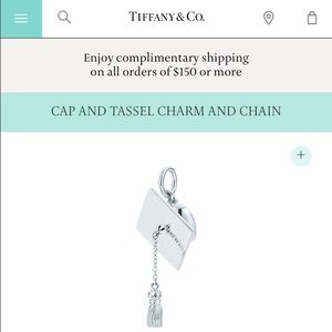 Cap and tassel graduation Tiffany and co charm