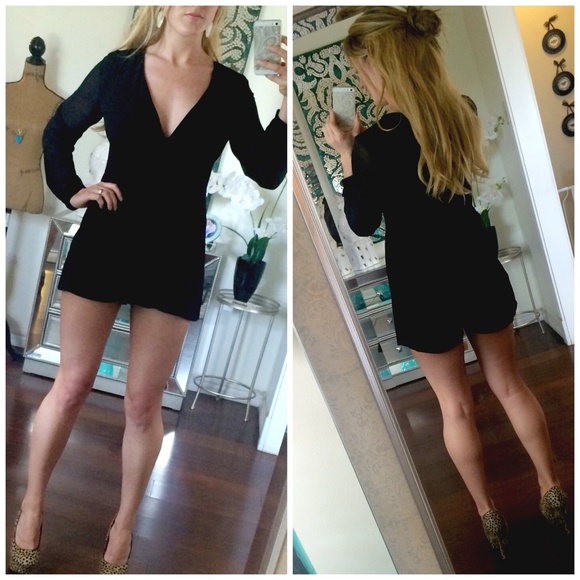 Pants - 🆕 Black Chiffon Romper