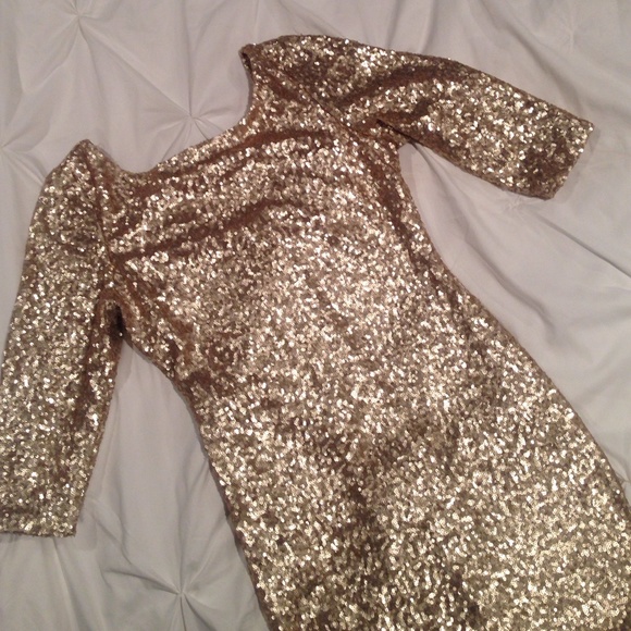 Ruby Rox Dresses & Skirts - Gold Sequin Dress