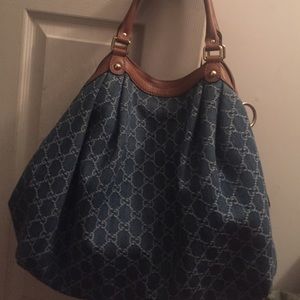 Authentic Gucci denim bag