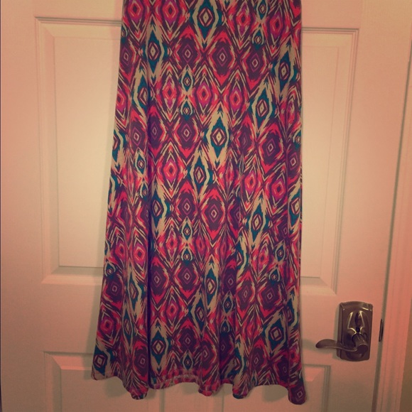 Printed Maxi Skirt