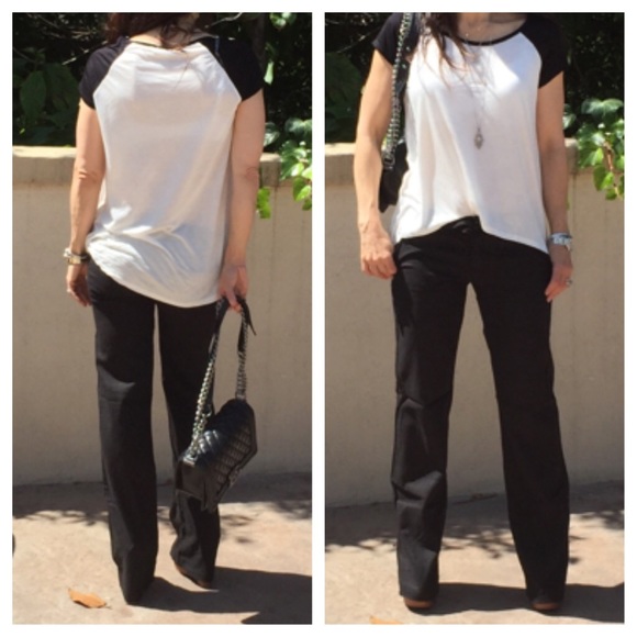 Black linen pants SALE LAST ONE - Picture 3 of 3